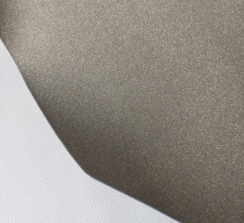Galanterinė oda - Šviesaus aukso spalva, blizgi vidut. kietumo, 1,3mm, 93x92 - Image 3
