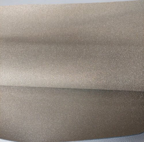 Galanterinė oda - Šviesaus aukso spalva, blizgi vidut. kietumo, 1,3mm, 93x92 - Image 2