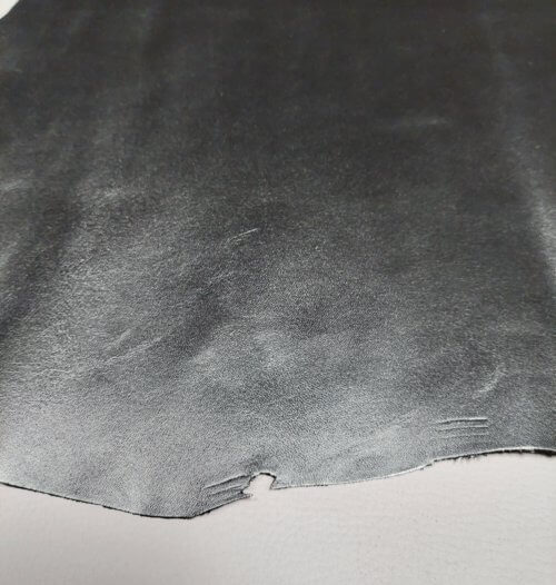 Galanterinė oda - Gesinto sidabro spalva, "Ševro", vidut. kietumo, 0,8mm, 49x45 - Image 4