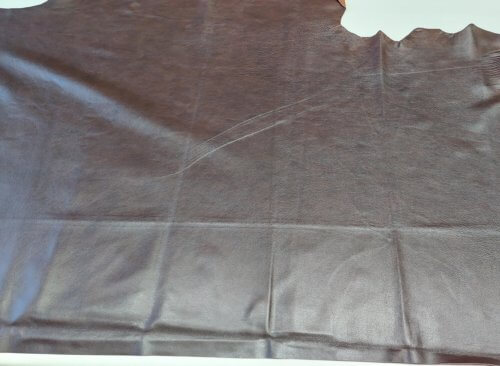 Baldinė oda – ,,semi-aniline“, t. ruda , faktūrinė, 265dm2, 260x103cm - Image 4