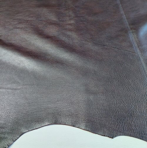 Baldinė oda – ,,semi-aniline“, t. ruda , faktūrinė, 265dm2, 260x103cm - Image 3