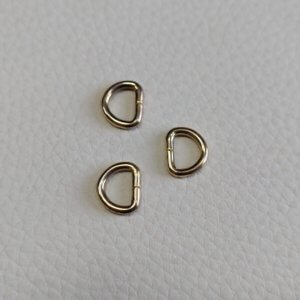 Half ring (D shape) - Italy, 8mm, 2 colors