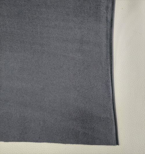 Material for car seat with foam, “Velour/Alcantara” imitation, Dark Gray - Image 4