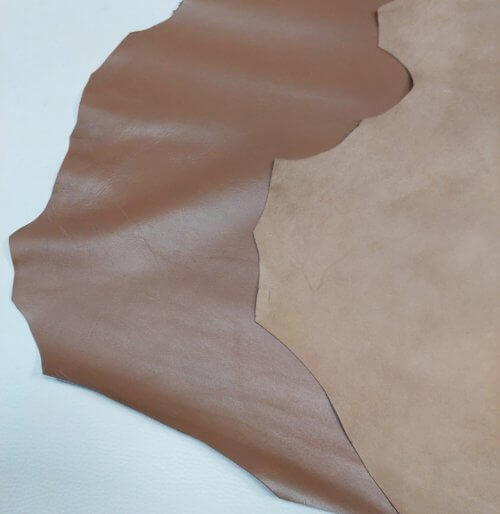 Galanterinė/drabužinė oda - Ruda, minkšta, 1,0mm, 66x60 - Image 4