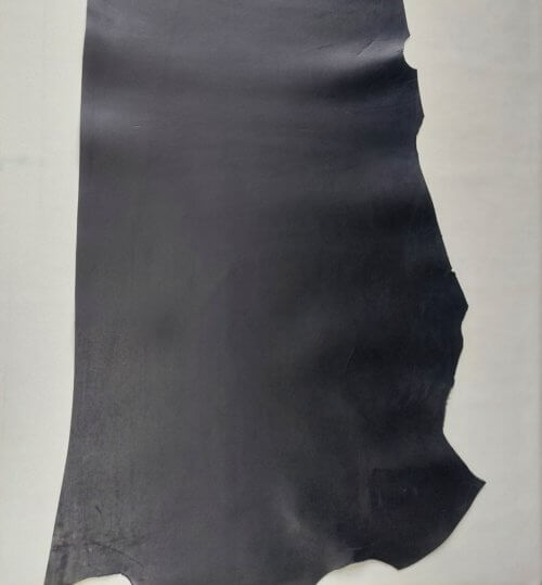 Galanterinė/Avalyninė oda - Juoda, kietoka, "Šlifuoto veido", 1,0mm, 120x68 - Image 3