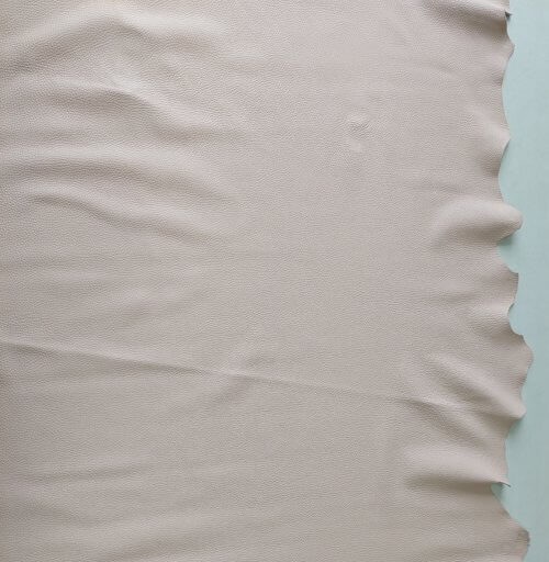 Haberdashery leather - Cream color, textured, soft, "Floter", 1,5mm, 135x95 - Image 4