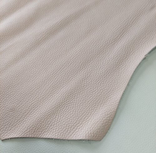 Haberdashery leather - Cream color, textured, soft, "Floter", 1,5mm, 135x95 - Image 3