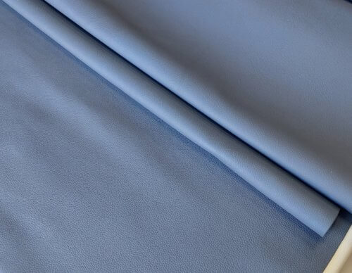 Galanterinė oda - Mėlyna, faktūrinė vidut. kietumo, 1,5mm, 170x75 - Image 3