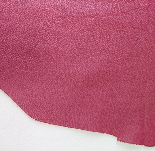 Galanterinė oda - Bordo, faktūrinė, minkšta, 1,7mm, 200x94 - Image 4