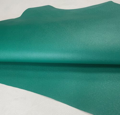 Galanterinė oda - Žalia, vidut. kietumo, 1,3mm, 80x70 - Image 3