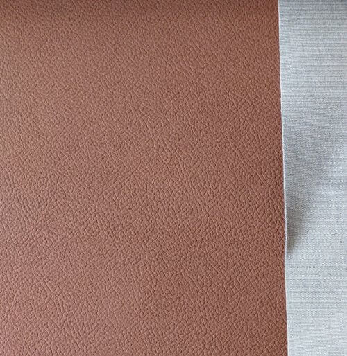 Dirbtinė automobilinė oda "Mercedes" - Ruda, faktūrinė, 1,2mm - Image 2