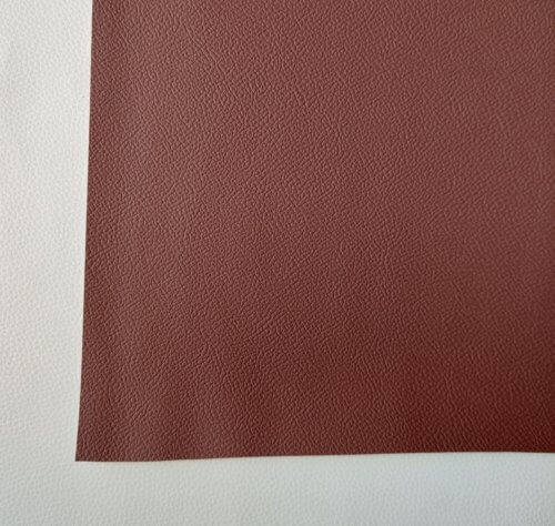 Dirbtinė automobilinė oda "Mercedes" - Tamsiai ruda, faktūrinė, 1,2mm - Image 4