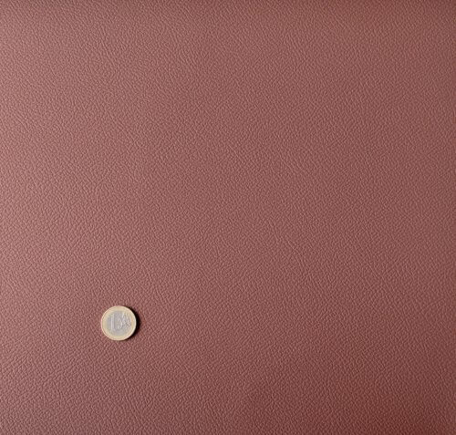 Dirbtinė automobilinė oda "Mercedes" - Tamsiai ruda, faktūrinė, 1,2mm - Image 3