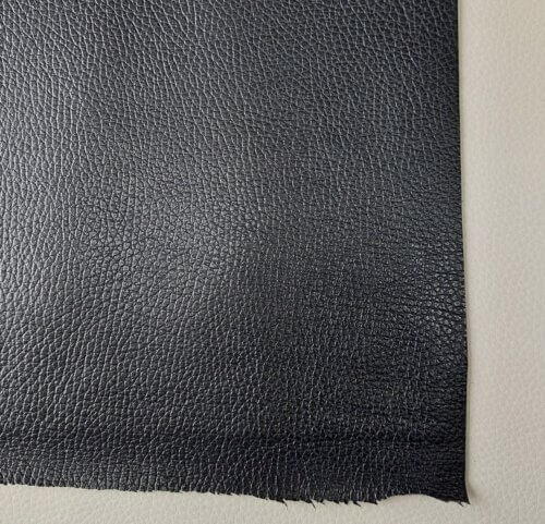 Galanterinė oda - Juoda, faktūrinė, "Dollaro", minkšta 1,2-1,4mm, 92x75 - Image 2