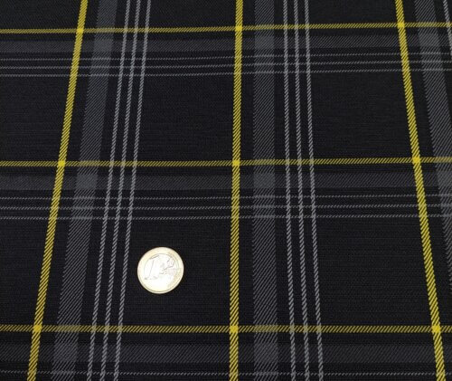 Material for car seat with foam – black/yellow, “Volswagen” - Image 2