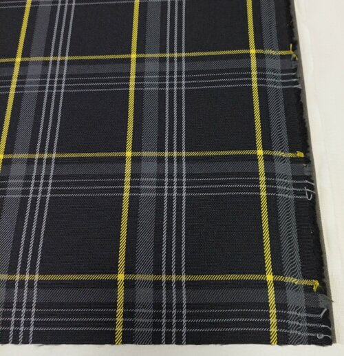 Material for car seat with foam – black/yellow, “Volswagen” - Image 3
