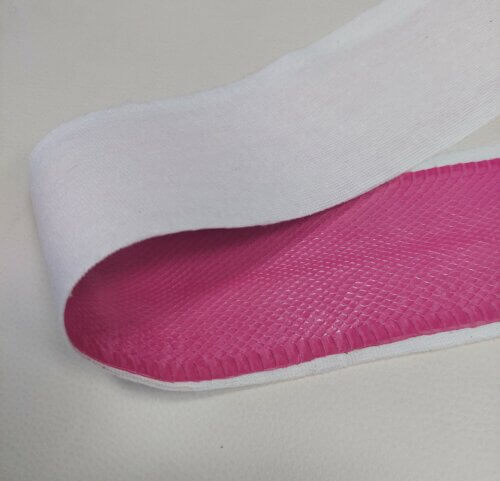 Exotic leather (snake) - Pink, with hardener, 0,8mm, 75x8 - Image 2