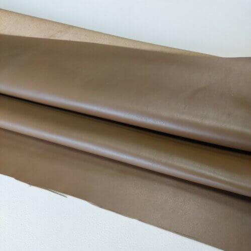 Shoes/Haberdashery leather - khaki, soft, plain, 1,5mm, 120x96 - Image 2