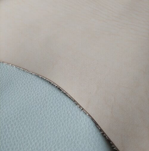 Vegetable tanned leather - natural color, soft, 1,8-2mm, 100x55 - Image 3
