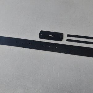 Augalinio rauginimo odos diržas - Dažytas, juodas, 3,2-3,4mm, plotis: 34mm ir 39mm, ilgis: 125cm