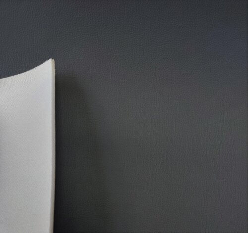 Artificial leather with 5mm foam – Black with texture - Image 2