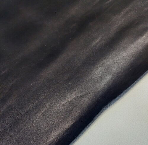 Clothing leather - black, shiny, medium firmness, 1,0mm - Image 4