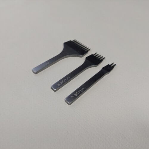 Kaltukų rinkinys, "Šakutės" Prancūziško stiliaus - 3vnt, 3,85mm - Image 2