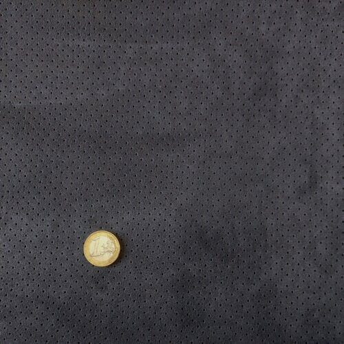Medžiaga - "Alcantara" su porolonu, perforuota t.pilka/antracite, 6,0mm
