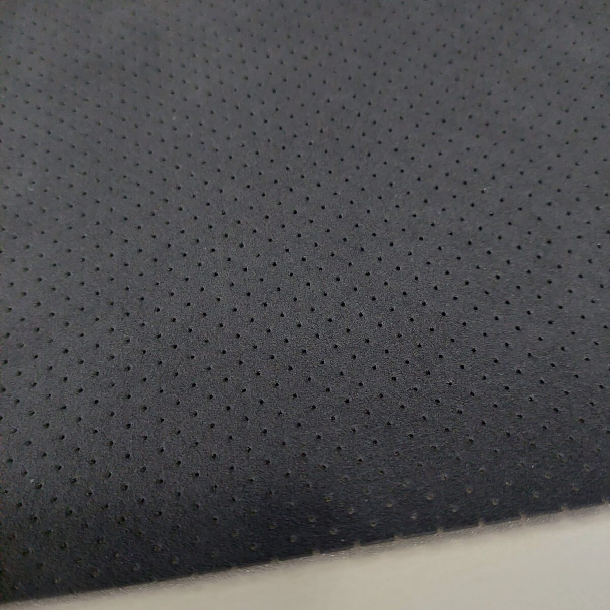 Medžiaga - "Alcantara" su porolonu, juoda, perforuota, 4,0mm - Image 3