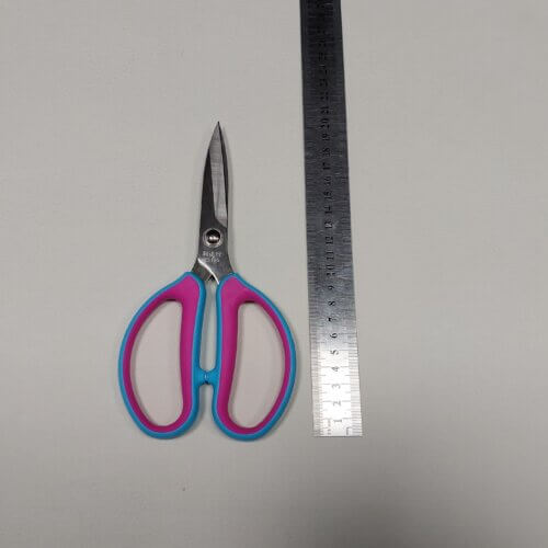 Žirklės odai, mėlyna/ružava, 20cm - Image 2