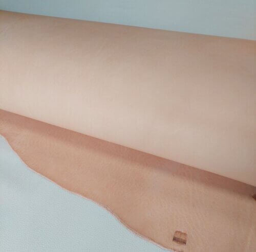 Vegetable tanned leather – not colored, soft, 3,5mm, 160dm2 - Image 2