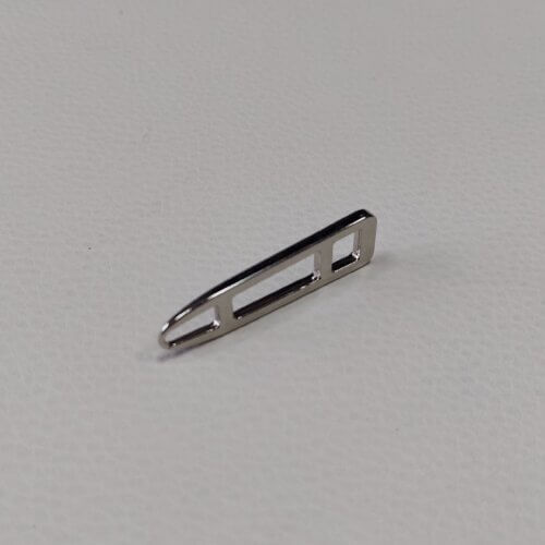 Zipper puller – Italy, 50mm, nickel color