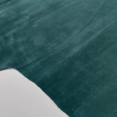 Haberdashery leather - green, medium soft, velour, 1,4-1,5mm - Image 3