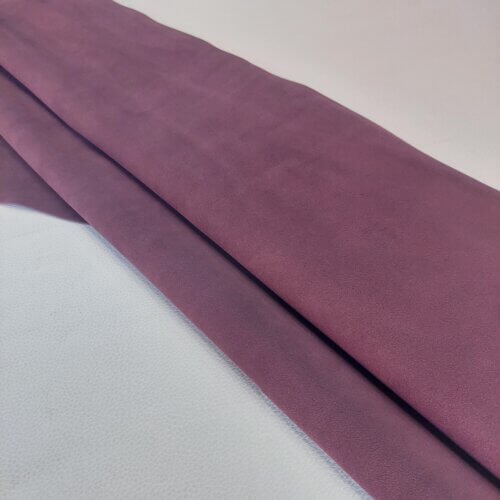 Galanterinė oda - Zomšas, Violetinė, vidut. minkštumo, 1,6mm - Image 2