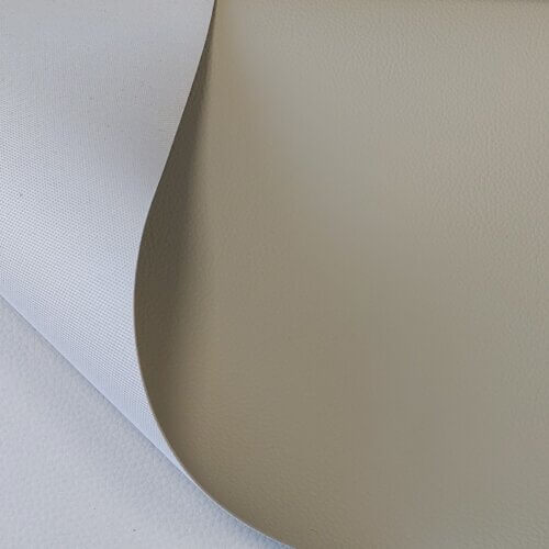 Automotive artificial leather "Mercedes" - Light beige, Large texture, 1,1mm - Image 4