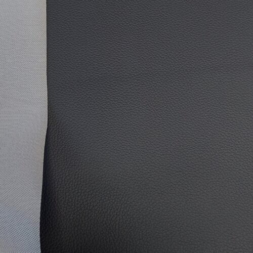 Automotive artificial leather "Mercedes" - Black, Large texture, 1,1mm - Image 4