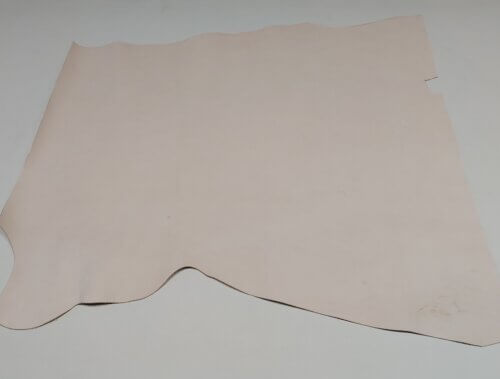 Vegetable tanned leather - natural color, medium soft, 1,5mm - Image 4