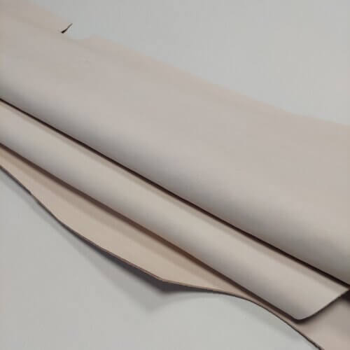 Vegetable tanned leather - natural color, medium soft, 1,5mm - Image 2