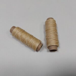 Vaškiniai siūlai - Smėlio spalva, 1mm, 50m
