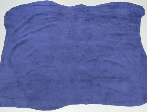 Haberdashery leather - blue, velour, soft, 1,0mm, 128dm2 - Image 4