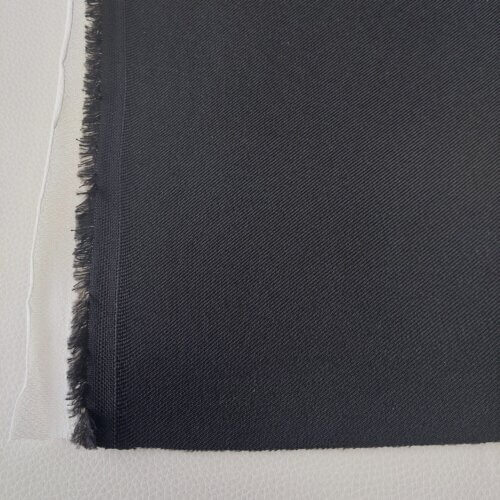 Material for car seat with foam "Volkswagen" – black with small texture - Image 4