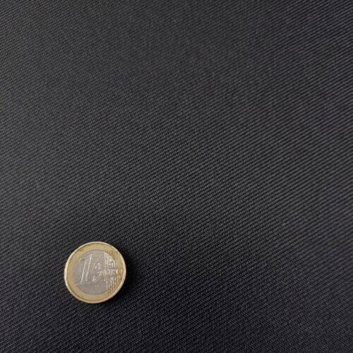 Material for car seat with foam "Volkswagen" – black with small texture - Image 2