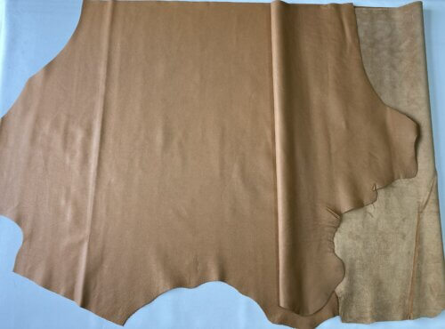 Haberdashery/shoes leather - light brown, soft, small textured, 1,2mm - Image 2