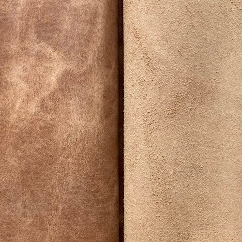 Haberdashery leather - Сrazy horse, brown, soft, old effect, 1.2-1,4mm - Image 4