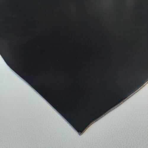Padinė augalinio rauginimo oda - Juoda, stora, kieta, 4,0mm, 75x65cm - Image 3