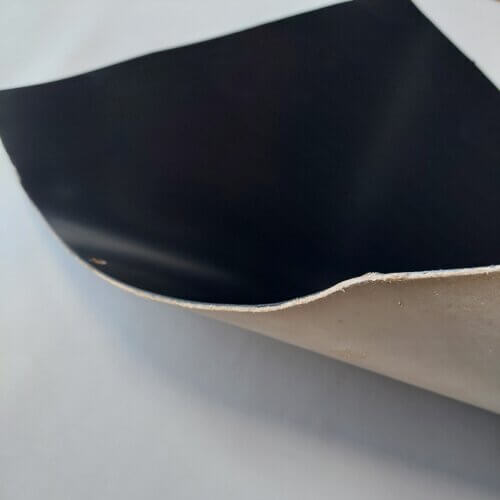 Padinė augalinio rauginimo oda - Juoda, stora, kieta, 4,0mm, 76x60cm - Image 2
