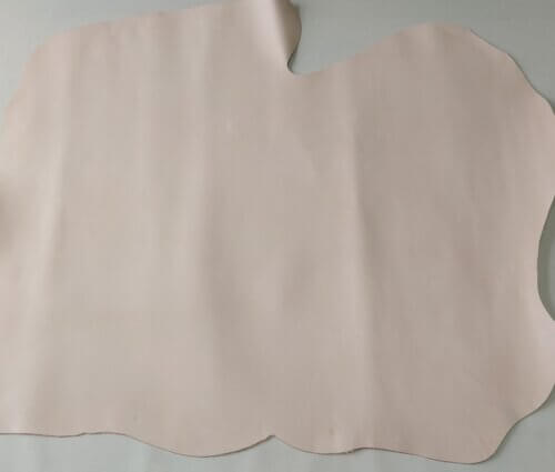 Vegetable tanned leather - not colored, polished surface, bit rigid, 1,4-1,6mm - Image 4