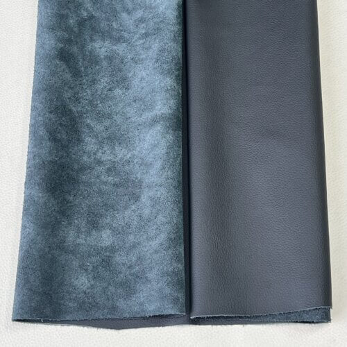 Automotive leather - black, textured, soft, BMW, "Beluga" 1,4mm