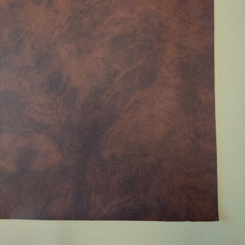 Artificial leather "Vintage" - Brown with shades, 1,1mm - Image 3
