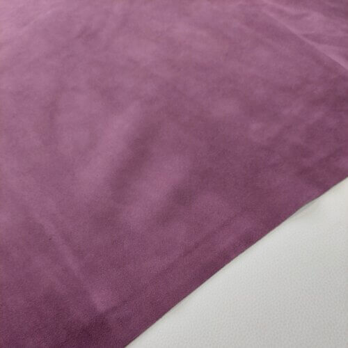 Galanterinė oda - Zomšas, violetinė, minkšta, 1,4mm - Image 3